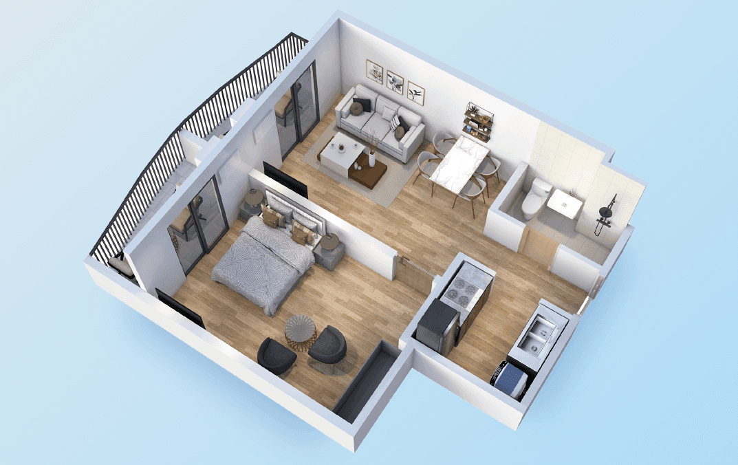 1-Bedroom Units